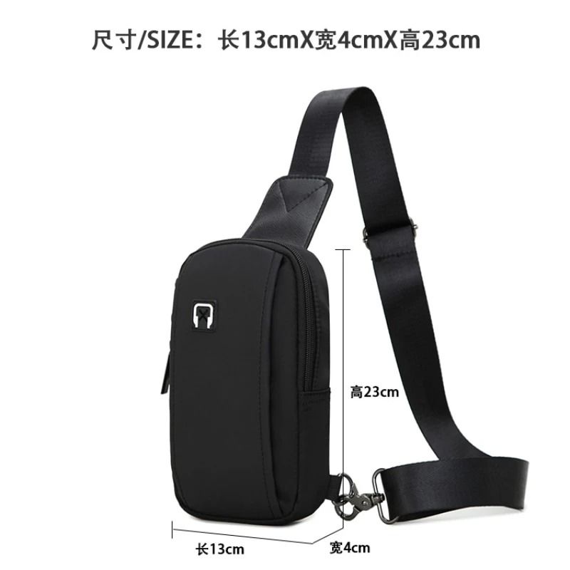 Mens Japanese Oxford Cloth Chest Crossbody Bag
