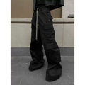 New Style Cargo Pants For Men, Loose Fit Wide Leg, Multi Pocket Black Cargo Pants, Spring Summer Casual